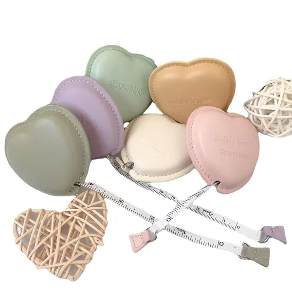 Mini Heart Shaped Leather Tape Measure