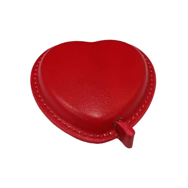Mini Heart Shaped Leather Tape Measure
