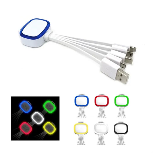 Light Up 5 In 1 Usb Charging Cable