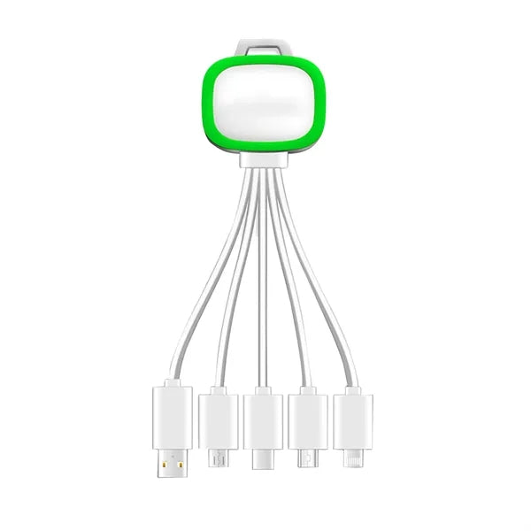 Light Up 5 In 1 Usb Charging Cable