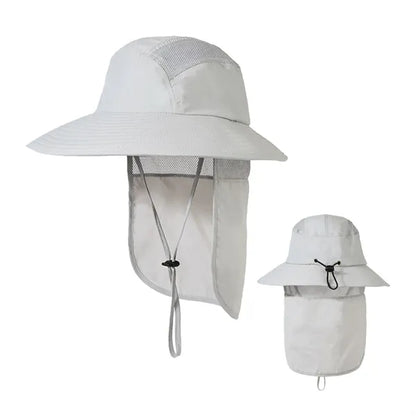 Quick Dry Bucket Hat With Neck Flap