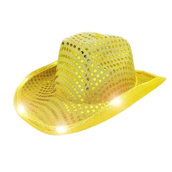 Sequin LED Cowboy Hat