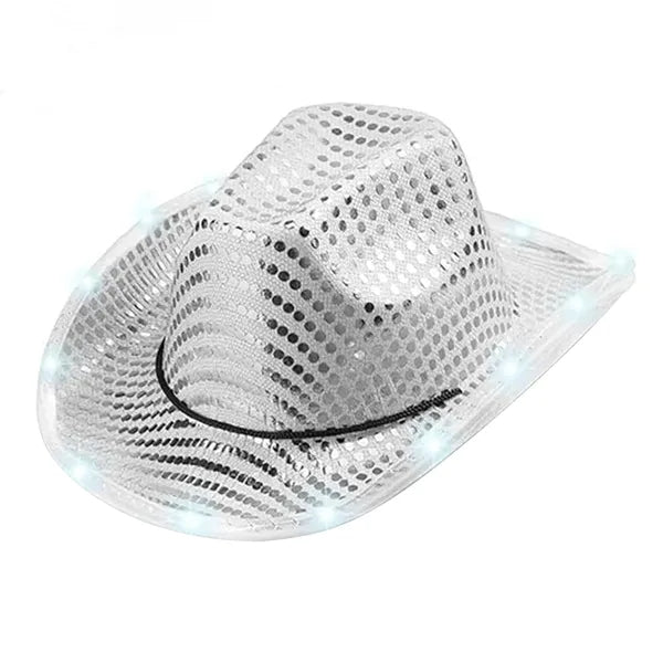 Sequin LED Cowboy Hat