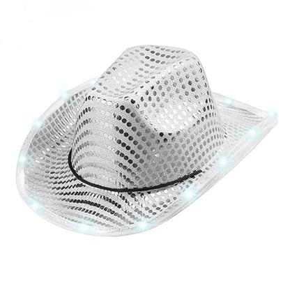 Sequin LED Cowboy Hat