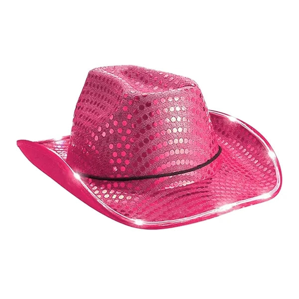 Sequin LED Cowboy Hat