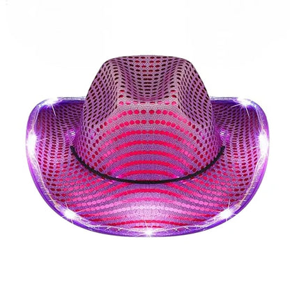Sequin LED Cowboy Hat