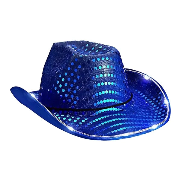 Sequin LED Cowboy Hat