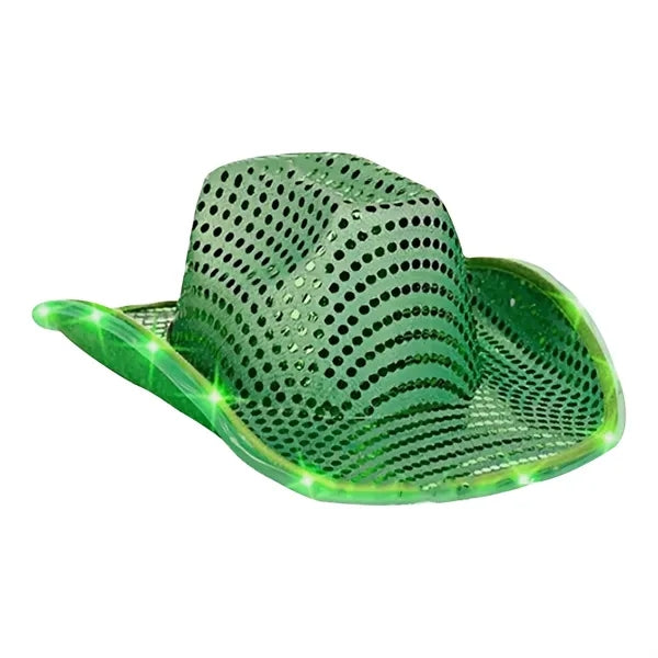 Sequin LED Cowboy Hat