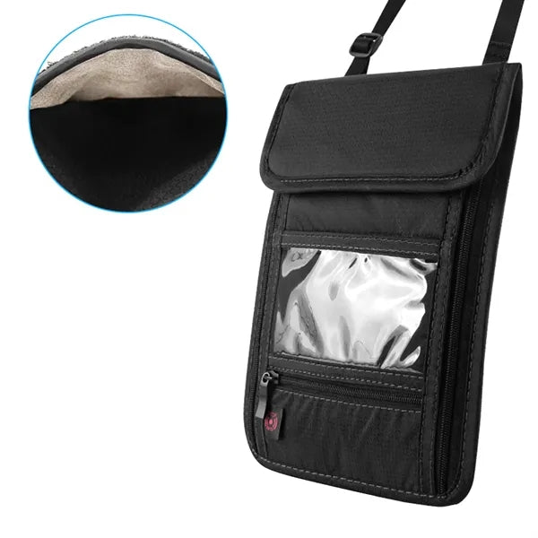 Nylon Multifunction Neck Wallet Badge Holder