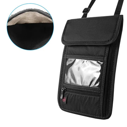 Nylon Multifunction Neck Wallet Badge Holder