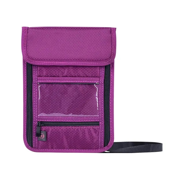 Nylon Multifunction Neck Wallet Badge Holder