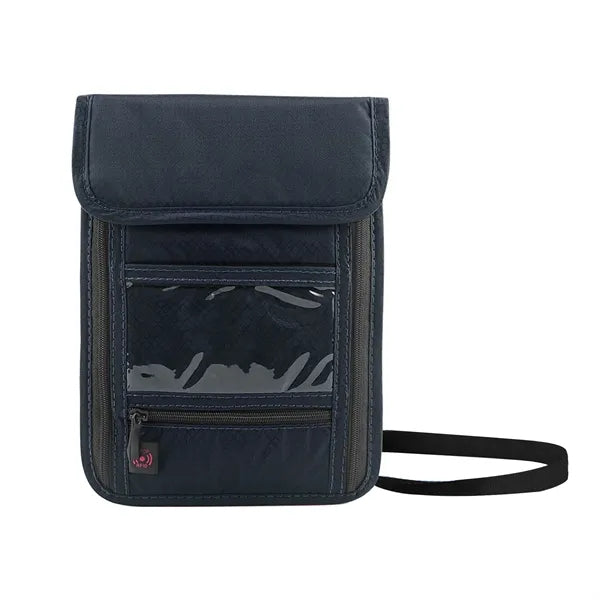 Nylon Multifunction Neck Wallet Badge Holder