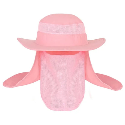 Boonie Cap Bucket Hat W/Removable Facial Mask