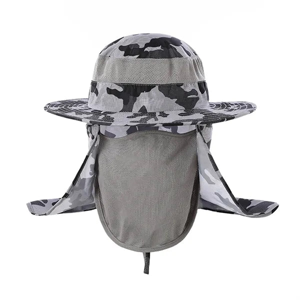 Boonie Cap Bucket Hat W/Removable Facial Mask