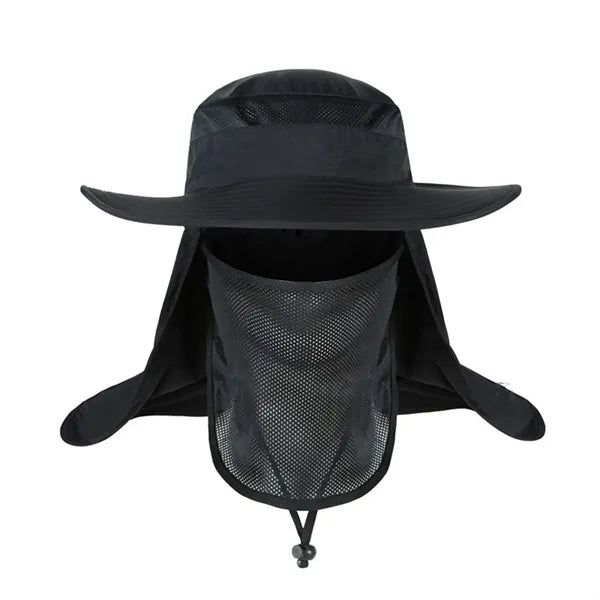 Boonie Cap Bucket Hat W/Removable Facial Mask