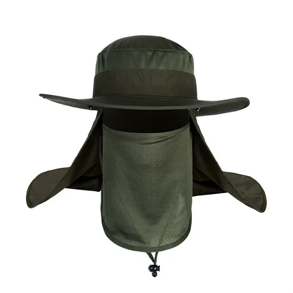 Boonie Cap Bucket Hat W/Removable Facial Mask
