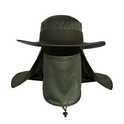 Boonie Cap Bucket Hat W/Removable Facial Mask