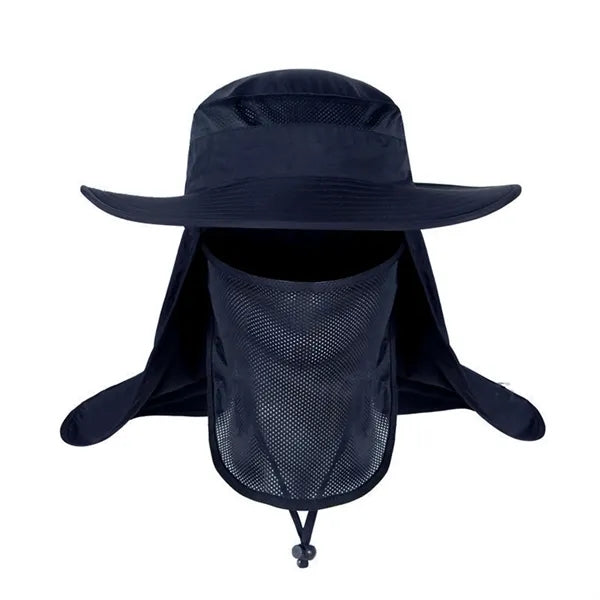 Boonie Cap Bucket Hat W/Removable Facial Mask