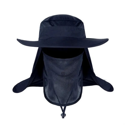 Boonie Cap Bucket Hat W/Removable Facial Mask