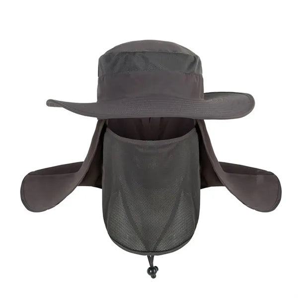 Boonie Cap Bucket Hat W/Removable Facial Mask