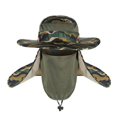 Boonie Cap Bucket Hat W/Removable Facial Mask