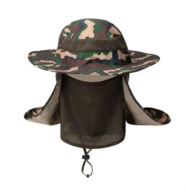 Boonie Cap Bucket Hat W/Removable Facial Mask