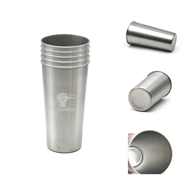 20 Ounce Stainless Steel Pint Cups