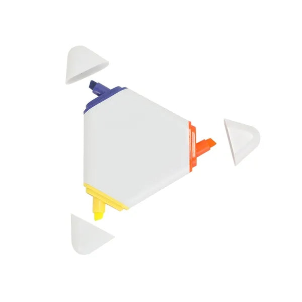 3 Color Triangular Highlighter Pen