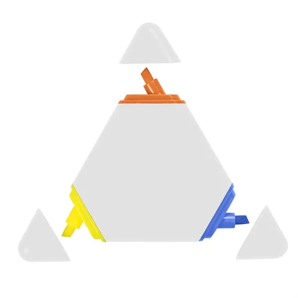 3 Color Triangular Highlighter Pen