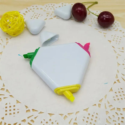 3 Color Triangular Highlighter Pen