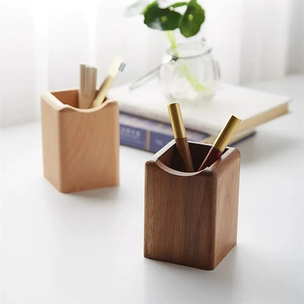 Wood Pen & Pencil Cup