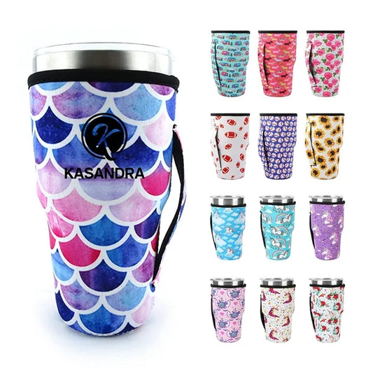 Neoprene Cup Sleeve w/Handle