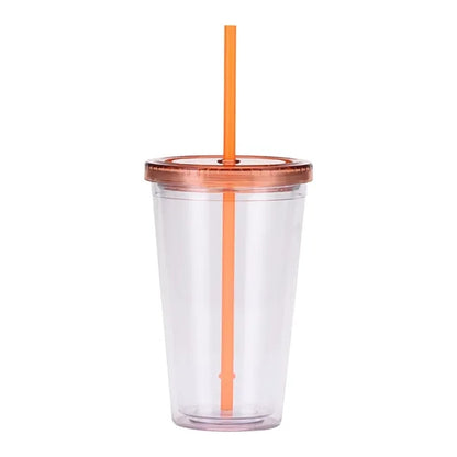The Colors Double Wall Tumbler w/ Straw