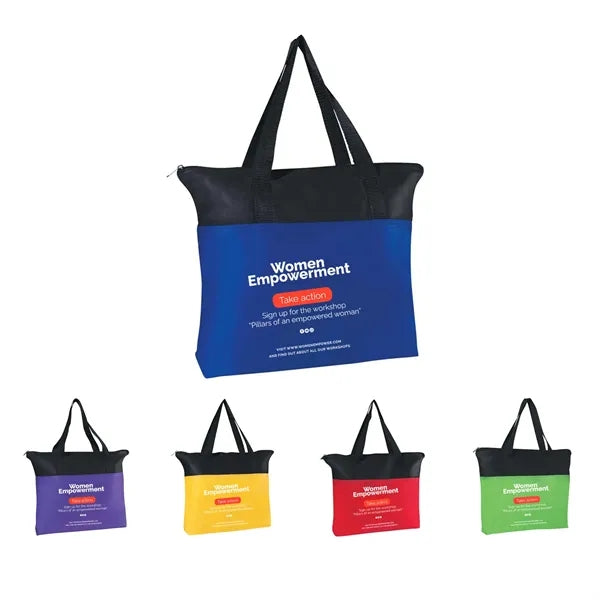 Non Woven Zippered Tote Bag