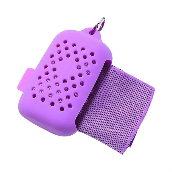 Super Dry Cooling Towel In Silicone Case