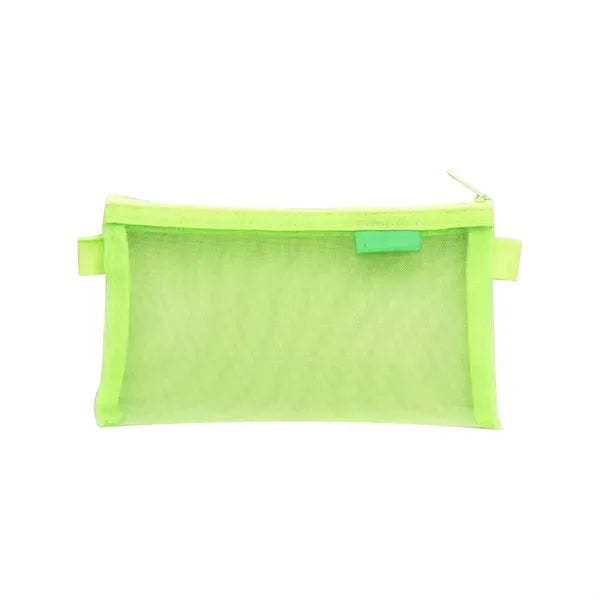 Zipper Mesh Pencil Bag