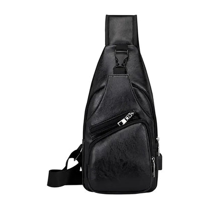 Leather Crossbody Chest Bag
