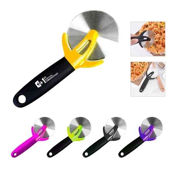 Long Handle Stainless Steel Wheel Pizza Cutter