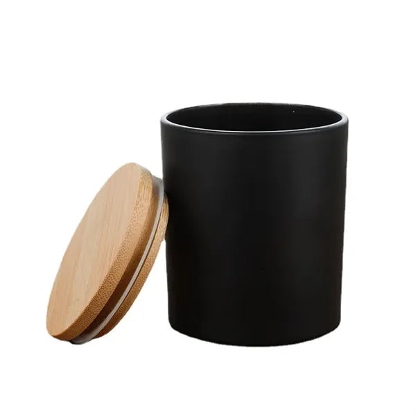 Candle Glass Jars with Bamboo Lids