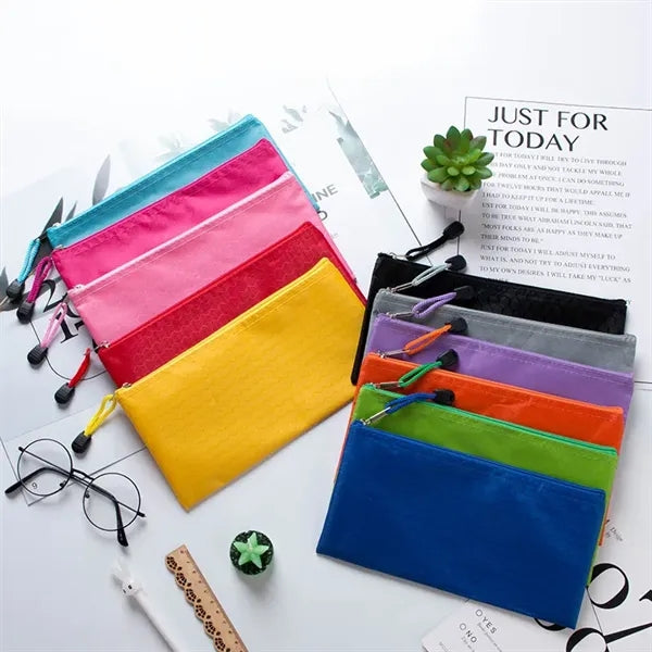 A5 Saves Effort Mesh Zipper Bags Storage Pockets