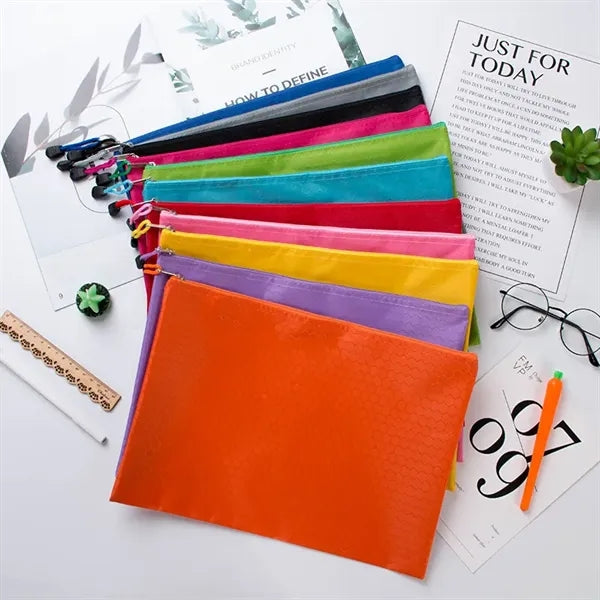 A5 Saves Effort Mesh Zipper Bags Storage Pockets