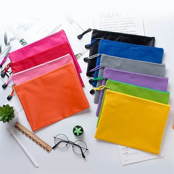 A5 Saves Effort Mesh Zipper Bags Storage Pockets