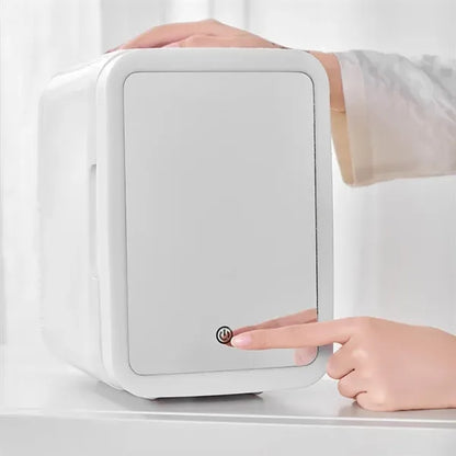 Portable Mirror And LED Design Beauty Skincare Mini Fridge