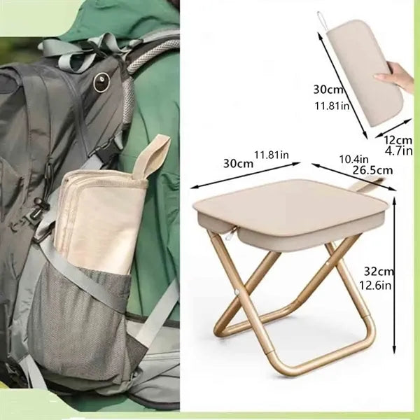 Portable Folding Stool with Carry Bag