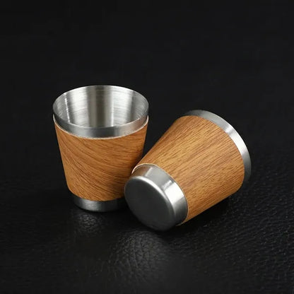 Portable Stainless Steel Flask Knife Fork Gift Set