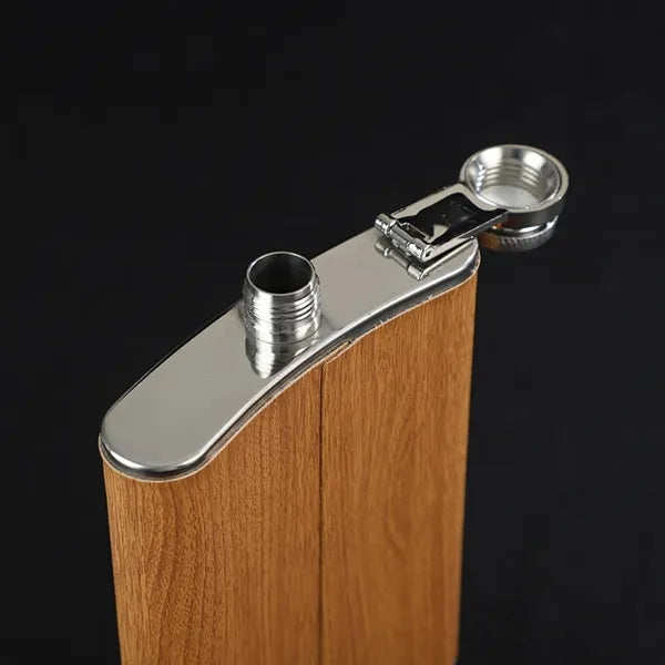 Portable Stainless Steel Flask Knife Fork Gift Set
