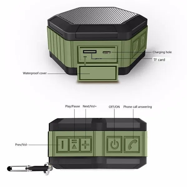 Bluetooth Outdoor IP65 Waterproof Hexagon Speaker