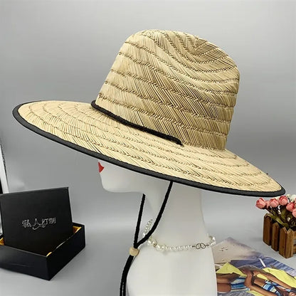 Straw Hat w/ Custom Patch