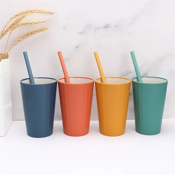 Wheat Straw Cups and Chopsticks Set