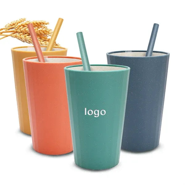 Wheat Straw Cups and Chopsticks Set